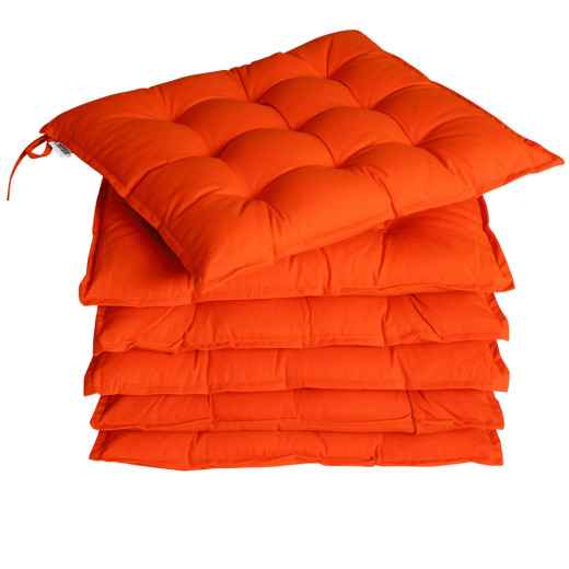 Detex Sitzkissen 6er-Set Cozy Orange