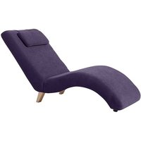 Liege NORRIS-23 Veloursstoff Farbe violett Sitzhärte fest B: 65cm T: 163cm H: 84cm