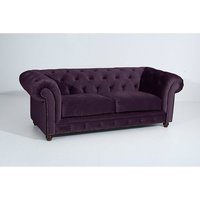Sofa 2,5-Sitzer ORLEANS-23 Samtvelours Farbe purple Sitzhärte mittel B: 216cm T: 100cm H: 77cm