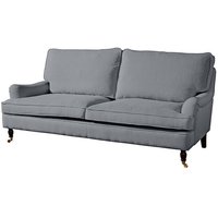 Sofa 3-Sitzer (2-geteilt) PASSION-23 Flachgewebe (Leinenoptik) Farbe grau Sitzhärte mittel B: 210cm T: 108cm H: 94cm