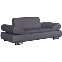 Sofa 2-Sitzer PALM BAY-23 feines Strukturgewebe Farbe grau Sitzhärte weich B: 190cm T: 90cm H: 76cm