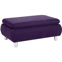 Hocker PALM BAY-23 Veloursstoff Farbe violett Sitzhärte B: 90cm T: 60cm H: 39cm