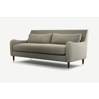 Content by Terence Conran Oksana 3-Sitzer Sofa, Taupe und dunkles Holz